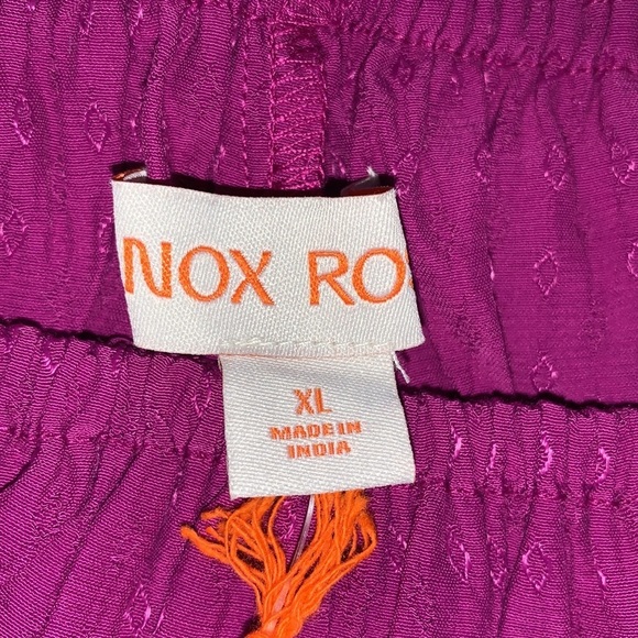 (XL)- Knox Rose Women's Balloon Long Sleeve Ruffle Top Purple - Picture 5 of 10